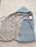 Saco lana celeste